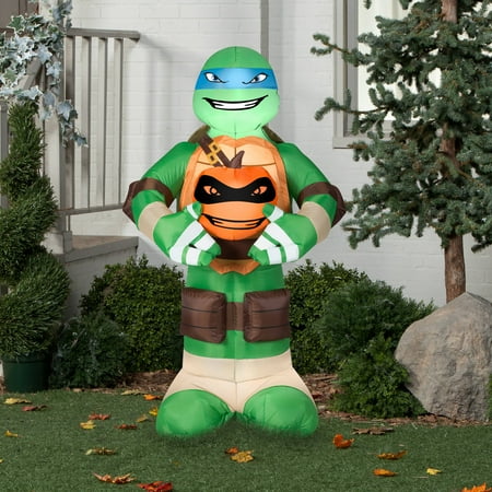 Gemmy Airblown Inflatable 5' X 3' Teenage Mutant Ninja Turtles Leonardo