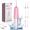 Pink, variant on Cordless Water Flosser Dental Teeth Cleaner with 6 Jet Tips, DIY Mode 300ML Tank IPX7 Waterproof Portable Rechargeable Water Teeth Flosser Dental Oral Irrigator for Home and Travel, Black