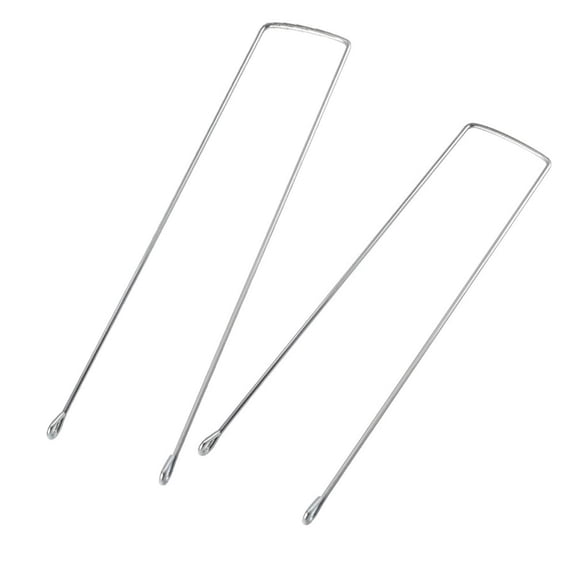 Bicycle Front Basket Mount Bracket Holder Set for 20 and 22 Inch Bikes, Steel Frame Mounting Hardware with Silver Finish, Replacement Basket Support, Simple Installation, 2 Pack