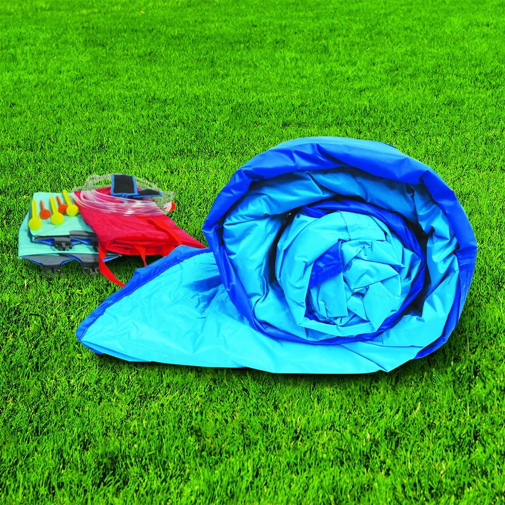 Banzai Inflatable Water Slide & Bounce House (Combo Pack)- Huge Heavy Duty Summer Outdoor Kids Adventure Park Pool w Sprinkler Wave and Slide Plus Large Bonus 12â€™x9 Bounce House- Free Blower