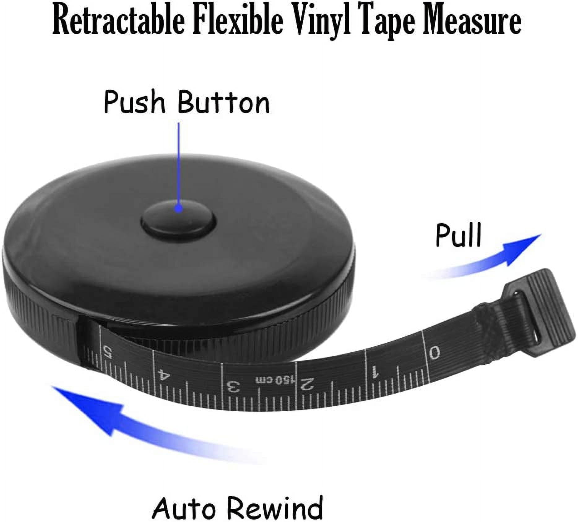 Wholesale Flexible Mini Push Button Self Adhesive Measuring Tape