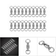thumbnail image 1 of Terminal de Pêche Émerillons Roulants Connecteur Roulement Émerillon Anneaux Solides Haute Résistance Acier Inoxydable Émerillons Roulants Leurre Connecteurs, 1 of 5