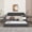 Dark Gray, variant on Harper & Bright Designs Twin Size Upholstered Daybed with Trundle, Velvet Sofa Bed Frame with USB Charging, Dark Gray