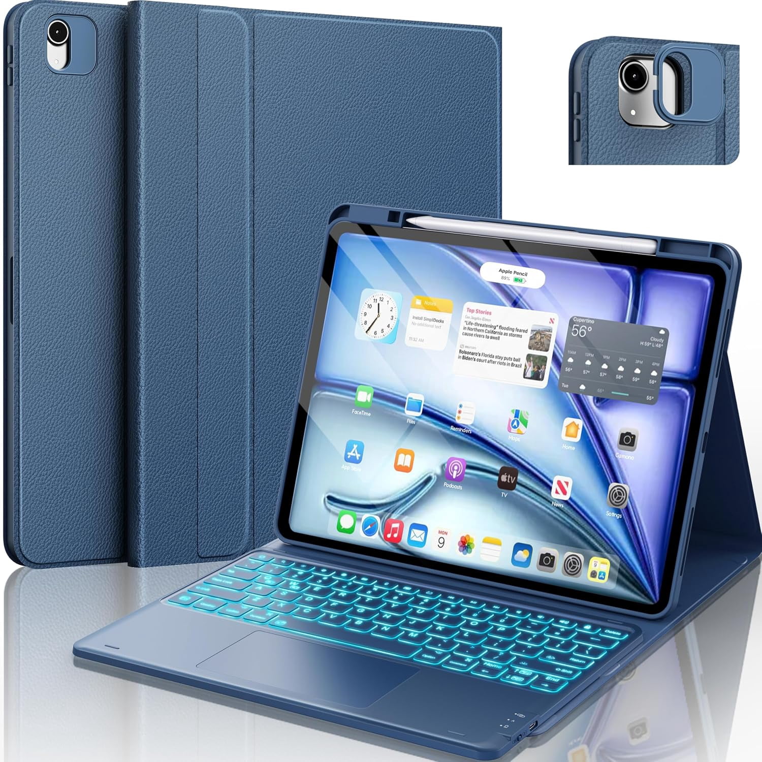 ESR Rebound 360 Keyboard Case Compatible with iPad Air 13