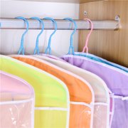 FZFLZDH 3Pcs 16 Pockets Clear Over Door Hanging Bag Shoe Rack Hanger Underwear Socks Bra Closet Storage Tidy Organizer(Pink+Blue+Green)