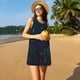 thumbnail image 3 of Balery Boho Vestidos de verano para mujer con estampado: vestido holgado sin mangas, vestido playero informal y cómodo para días calurosos., 3 of 7