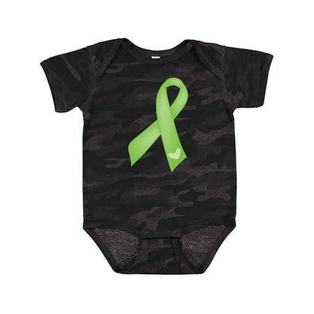 

Inktastic Lime Green Awareness Ribbon Gift Baby Girl Bodysuit