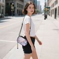 thumbnail image 5 of FORMRS Mini Crossbody Bag for Women Adjustable Rope Shoulder Casual Phone Purse, Purple Marble Pattern, 5 of 7