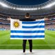 thumbnail image 1 of Bufanda tipo capa para aficionados al Campeonato Mundial de Fútbol 2026 | Bufanda de poliéster para ver partidos al aire libre | Prenda ligera para el cuerpo, ideal para el estadio, 1 of 5