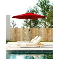 thumbnail image 5 of CazToi 9FT Outdoor Market Patio Umbrella, UV-Resistant Sunshade with Push Button Tilt & Crank for Garden Deck Pool, 5 of 7