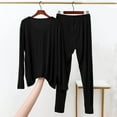 thumbnail image 4 of Mens Modal Pajamas Set Soft Mens Pjs Lounge Sets Lightweight Long Sleeve Sleepwear Soft Nightwear, 4 of 6
