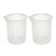 thumbnail image 1 of Juego de 2 tazas medidoras de plástico transparente de 50 ml con pico vertedor, 1 of 2