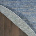 thumbnail image 6 of Noursion Essentials Solid Contemporary Blue/Grey 6' x Round Area Rug, (6' Round), 6 of 10