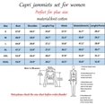 thumbnail image 5 of HAHDAXIA Womens Pajama Set Cotton Capri Pant Pyjama Short Sleeve Sleepwear Summer Pjs, 5 of 5