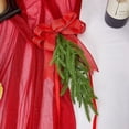 thumbnail image 2 of TheFound Christmas Chair Ribbon Bows with Pine Cone Red Berry Bells for Wedding Party Table Decorations, 2 of 3