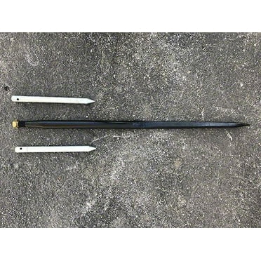Lot of 49" Hay Bale Spear Conus 2 with Two Stabilizer Spikes