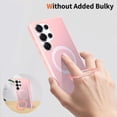 thumbnail image 7 of Samsung Galaxy S26 Ultra Case with Ring Kickstand - MagSafe Compatible, Translucent Matte Slim Shockproof Cover, Military Grade Drop Protection - Pink, 7 of 7