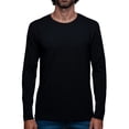 thumbnail image 1 of Playera Manga Larga Para Hombre De Algodón Pima y Tela Spandex Unbranded Co Long Sleeve Crew Neck Black L, 1 of 6