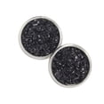 thumbnail image 1 of Jumpingount Pendientes Gotas para los oídos de acero inoxidable Galvanoplastia fina Superficie lisa Ligero Pendientes Magnífico regalo para boda Ropa, zapatos y accesorios Miscelánea Negro Jumpingount AP009493-12B, 1 of 6
