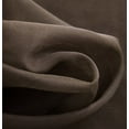 thumbnail image 4 of THD Vicky Semi Sheer Voile Window Curtain Grommet Top Panels for Bedroom & Living Room - Set of 2 (Chocolate Brown, 54 W x 84 L per panel), 4 of 6