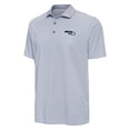 thumbnail image 2 of Men's Antigua College Navy/White Seattle Seahawks Pave Polo, 2 of 3
