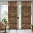 thumbnail image 5 of Outdoor Curtains for Patio Waterproof, Brown Wood Grain Outdoor Privacy Panels Grommet, Retro Farmhouse Wooden Plank Blackout Outside Curtains for Porch/Cabana/Pergola/Gazebo 54"x84", 1 Panel, 5 of 8
