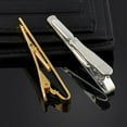 thumbnail image 3 of Eosunjian 1Pc Men Simple Plain Skinny Necktie Tie Bar Clip Clasp Business Accessory Gift Silver, 3 of 6