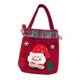 thumbnail image 4 of Bolsas para regalos navideños, bolsas de regalo con cordón, bolsas de regalo para envolver regalos navideños, rojo, 4 of 6