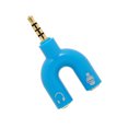 thumbnail image 4 of Bearachild Divisor de audio de 3,5 mm Conveniente conector estéreo Convertidor de sonido externo Teléfono Auriculares Altavoces Accesorios para Cables de audio/vídeo azul, 4 of 6