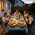 thumbnail image 4 of Washable Rectangular Oktoberfest Beer Pattern Tablecloth 140x140cm, Decor Fabric For Patio Kitchen Garden Party, 4 of 4