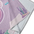 thumbnail image 3 of Cobija Manta Frazada Diseño de Ajolote con Fondo de Mar Morado Ultra Suave y Ligera, 3 of 5