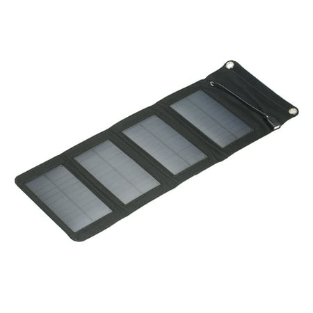 7W 5V Outdoor Foldable Monocrystalline Silicon Solar Panel Charger Portable USB Charger for Mobile Phone Power (Best Solar Panel Phone Charger)