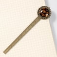 thumbnail image 4 of Pumpkin Lovable Lace Bookmark in Antique Bronze: a Must-Have Book Accessory for Readers!, 4 of 5