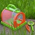 thumbnail image 2 of HEVIRGO Kids Insect Bug Cage with Tweezers Magnifier Backyard Exploration Critter Toy, 2 of 10