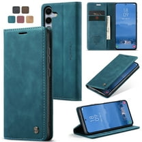 CaseMe Leather for Samsung Galaxy S25  5G Case, Flip Wallet Leather Case with Card Holder Magnetic Closure Shockproof Kickstand Protective Phone Cases Cover for Samsung Galaxy S25  5G 6.7-inch,Blue