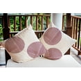 thumbnail image 5 of 16" x 16" Simply Daisy Circles Indoor/Outdoor Pillow, Maroon Red Qty 1, 5 of 6