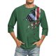 thumbnail image 1 of Camisas de Manga Larga para Hombres Imprimir Casual Cuello Redondo Blusa de Manga Corta, Camisas de Lino para Hombres, 1 of 4