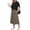 Bm 11 Apricot Brown LD, variant on Airmenty Two Piece Skirt Set for Women Midi Dress Sets Summer Casual Vacation Travel Matching Set with Pockets S-2XL