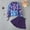 Purple, variant on RTKFRFLM Girls 2-Piece Long Sleeve Swimsuit Set Gradient Fish Scale Top & Ruffle Skort for Kids Summer Beach Vacation