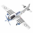 thumbnail image 1 of Dalazy 1:48 Scale Aircraft Assembly Model Kit for Adult Silver, 1 of 1