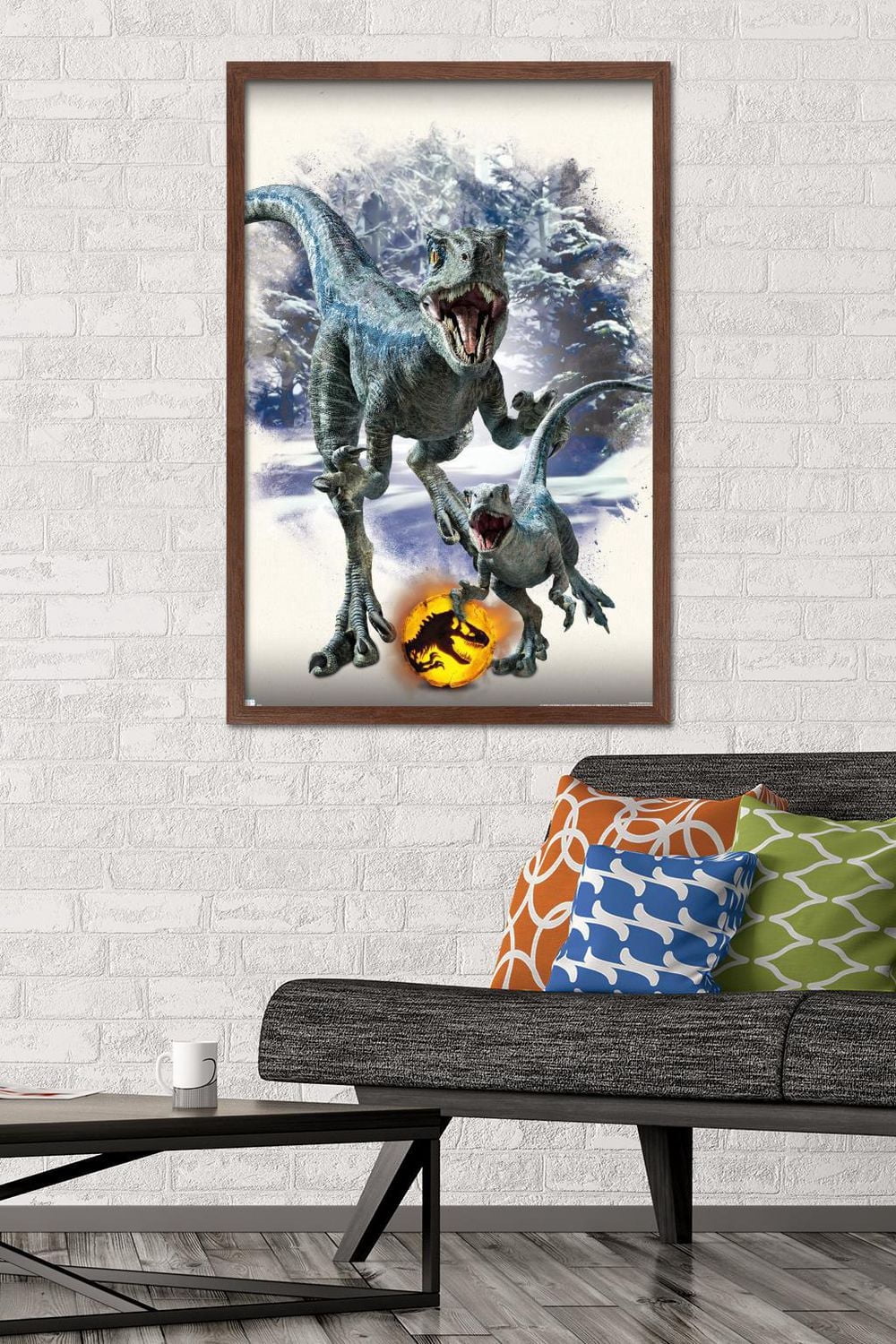 Jurassic World: Dominion - Blue and Beta Focal Wall Poster, 14.725" x 22.375" Framed