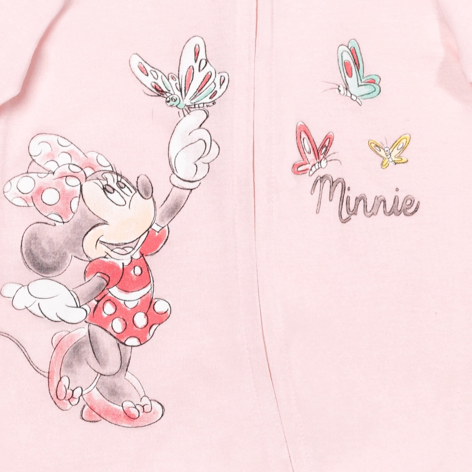 Disney Minnie Mouse Baby Girls' 2-Pack Footed Sleep N' Play Coveralls Minnie Pink Oatmeal