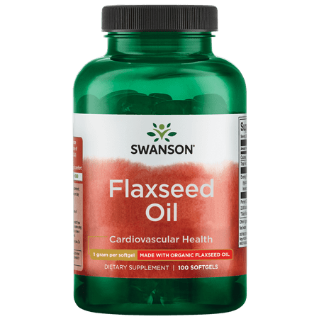 Swanson Flaxseed Oil (Omegatru) 1,000 mg 100 Softgels