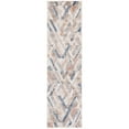 thumbnail image 5 of SAFAVIEH Coppertone Amara Geometric Area Rug, Ivory/Navy, 6'7" x 6'7" Round, 5 of 9