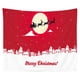 thumbnail image 1 of Tapiz de pared de Navidad Decoración colgante de pared Muñeco de nieve Papá Noel Árbol de Navidad Elemento Impresión digital Tapiz Ropa de cama Tapiz Dormitorio Sala de estar Estilo oso de fresa  Hogar, 1 of 4