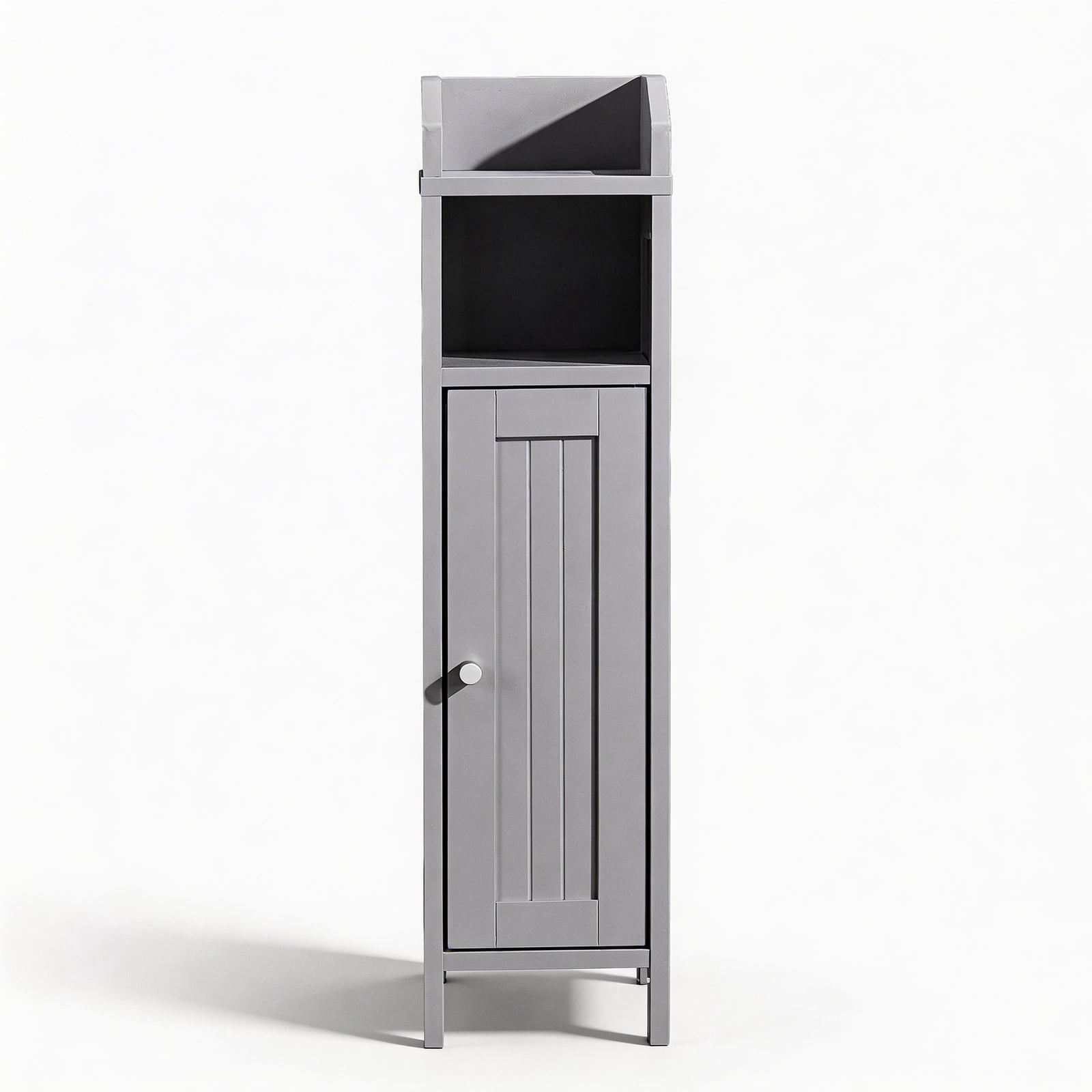 Ktaxon Slim Bathroom Cabinet Storage, Toilet Cabinet with 2 Drawers, beside Toilet Cabinet Saving Space, Gray