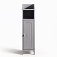 thumbnail image 3 of Ktaxon Slim Bathroom Cabinet Storage, Toilet Cabinet with 2 Drawers, beside Toilet Cabinet Saving Space, Gray, 3 of 16