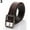 Coffee, variant on Eosunjian Men's Fashion Solid Color Faux Leather Buckle Waist Strap Business Casual Belt Black