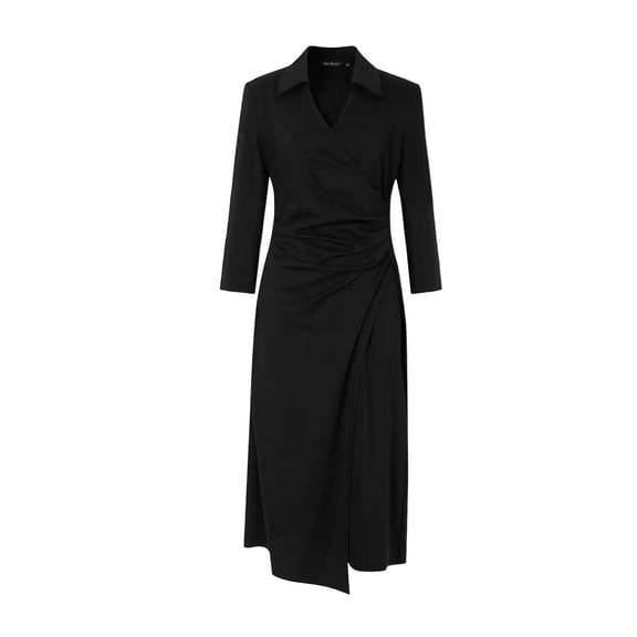 Mr Nest Frocks, Womens Long Sleeve Empire Cocktail Elegant Evening Versatile Maxi Dress