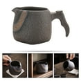 thumbnail image 3 of Stoneware Justice Cup Coffee Creamer Milk Jug Decor Drinking Cups Household Tea Tasting Handheld Office, 3 of 6